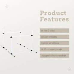 Agility Voor De Hond - Horde - Twee Hordes - Horde Set - Tot 95 Cm - Honden Behendigheidsset - Horde - Agility Voor De Hond -Hondenbenodigdheden 1200x1200 1355