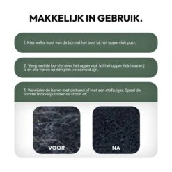 STACK Huisdierhaar Verwijderaar | Rubber - Pluizenborstel - Ontpluizer - Meubelborstel - Ontharingsborstel - Kledingborstel - Hondenhaar En Kattenhaar Verwijderen - Haarverwijderaar - Haren Verwijderen - Honden En Katten Borstel - Hondenkam -Hondenbenodigdheden 1200x1200 142