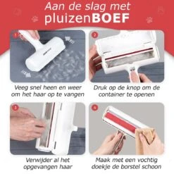 PluizenBOEF® Huisdierhaar Verwijderaar - Haarverwijderaar Voor Huisdieren - Hondenhaar - Kattenhaar - Pluizenborstel -Hondenbenodigdheden 1200x1200 183
