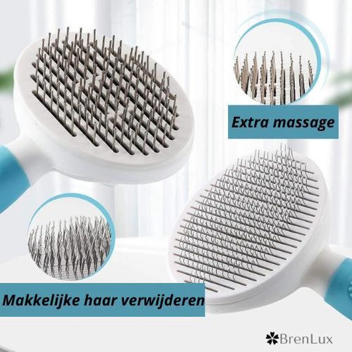 Merkloos Dierenborstel - Haarborstel Huisdieren - Borstel Voor Vacht Huisdier - Borstel Kat - Borstel Hond - Makkelijk Haar Verwijderen Met één Klik - Inclusief Speeltje - Kam Huisdier - Vachtverzorging - Massage 8 Merkloos Dierenborstel - Haarborstel Huisdieren - Borstel Voor Vacht Huisdier - Borstel Kat - Borstel Hond - Makkelijk Haar Verwijderen Met één Klik - Inclusief Speeltje - Kam Huisdier - Vachtverzorging - Massage - Afbeelding 8
