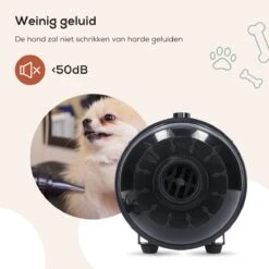 MiMOPETS® Hondenföhn Met 4 Opzetstukken – Waterblazer Voor Honden Met Geluiddemper -Hondendroger - Zwart -Hondenbenodigdheden 1200x1200 249