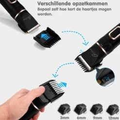 Tjilla Professionele Dieren/honden Tondeuse Set Extra Krachtig - Honden Trimmer - Lang Of Kortharige Huisdieren Katten & Honden - Draadloos - Weinig Geluid -Hondenbenodigdheden 1200x1200 278