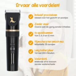 Loyalpetclub® Professionele 2-in-1 Hondentondeuse Voor Dikke Vacht – Draadloze Honden Tondeuse & Hondentrimmer – Stille Tondeuse Katten & Honden Trimset - Inclusief Opbergtasje -Hondenbenodigdheden 1200x1200 291