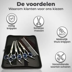 VoordeelShop 7-Delige Huisdier Knipset Met Etui - Trimmen Hond - Honden Schaar - Effileerschaar Hond - Huisdier Trimmer - Huisdier Knippen - Knipschaar Haar - Haar Schaar - Kapper - Kapperset - Scharenset -Hondenbenodigdheden 1200x1200 324