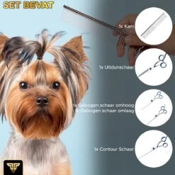 Toivo Schaar Voor Dieren - Zilver - Effileerscharen - Honden Scharenset - Dierenschaar - Set 5 Stuks - Trimscharen - Trimset - Uitdunschaar Hond - Schaar Honden -Hondenbenodigdheden 1200x1200 334