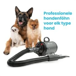 Qumax Professionele Hondenföhn Met 4 Opzetstukken – Waterblazer Voor Honden – Stil Design – Compact En Modern - Zwart -Hondenbenodigdheden 1200x1200 354
