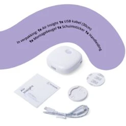 Pettadore Air Insight - Kattenbak Geurverdrijver & Teller - Actieve Zuurstof En Ionen - Oplaadbaar - Met App -Hondenbenodigdheden 1200x1200 458