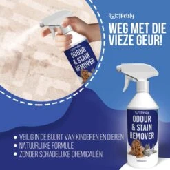 Petsly Odour & Stain Remover - Geurverwijderaars - Urine Vlekken Verwijderen Urinegeur Verwijderen Met Plantaardige Enzymen - 1L -Hondenbenodigdheden 1200x1200 505