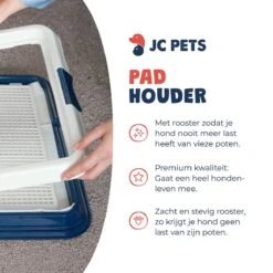 JC Pets Premium Pad Houder Met Rooster - Inclusief 20 Puppy Training Pads - Hondentoilet - Zindelijkheidstraining Hond -Hondenbenodigdheden 1200x1200 546