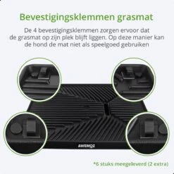 AWEMOZ Hondentoilet Kunstgras - Met 2 Matten En Opvangbak - 64x52x7,5cm - Puppy Pads - Zindelijkheidstraining Hond - Training Pads - Indoor / Outdoor Honden Toilet -Hondenbenodigdheden 1200x1200 557