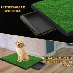 Toivo HondenToilet Kunstgras - Zwart - Geurafstotend - 62 X 49 X 6.6 CM - Honden Wc Outdoor - Zindelijkheidstraining Hond - Puppy Pads - Dierentoilet -Hondenbenodigdheden 1200x1200 572