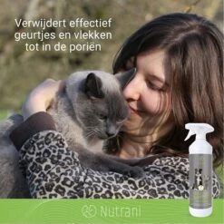 Nutrani Geurverwijderaar, 750 Ml, Natuurlijke Enzymreiniger Als Gebruiksklare Spray Met Biologische Werking, Verwijdert Geurtjes, Urine, Poep En Vlekken Van Honden En Katten -Hondenbenodigdheden 1200x1200 584