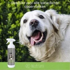 Nutrani Geurverwijderaar, 750 Ml, Natuurlijke Enzymreiniger Als Gebruiksklare Spray Met Biologische Werking, Verwijdert Geurtjes, Urine, Poep En Vlekken Van Honden En Katten -Hondenbenodigdheden 1200x1200 588