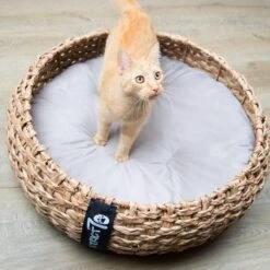 District 70 COCOON - Luxe Hondenmand Van Duurzaam Hoogwaardig Riet Met Zacht Kussen - Maten S/M/L - Large -Hondenbenodigdheden 1200x1200 757