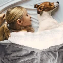 Hondendeken, Fleece, Waterdicht, Wasbaar, Hondenmat, Huisdier, Warme Zachte Deken Voor Hondendeken, Kattendeken, Deken Voor Katten En Honden, Waterdichte Deken Voor Bank, Bed, 150 X 127 Cm -Hondenbenodigdheden 1200x1200 771