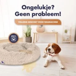 Pet Perfect Donut Hondenmand XXL - 100cm - Fluffy Hondenkussen - Hondenbed - Créme/Bruin 13 Pet Perfect Donut Hondenmand XXL - 100cm - Fluffy Hondenkussen - Hondenbed - Créme/Bruin -Hondenbenodigdheden 1200x1200 805