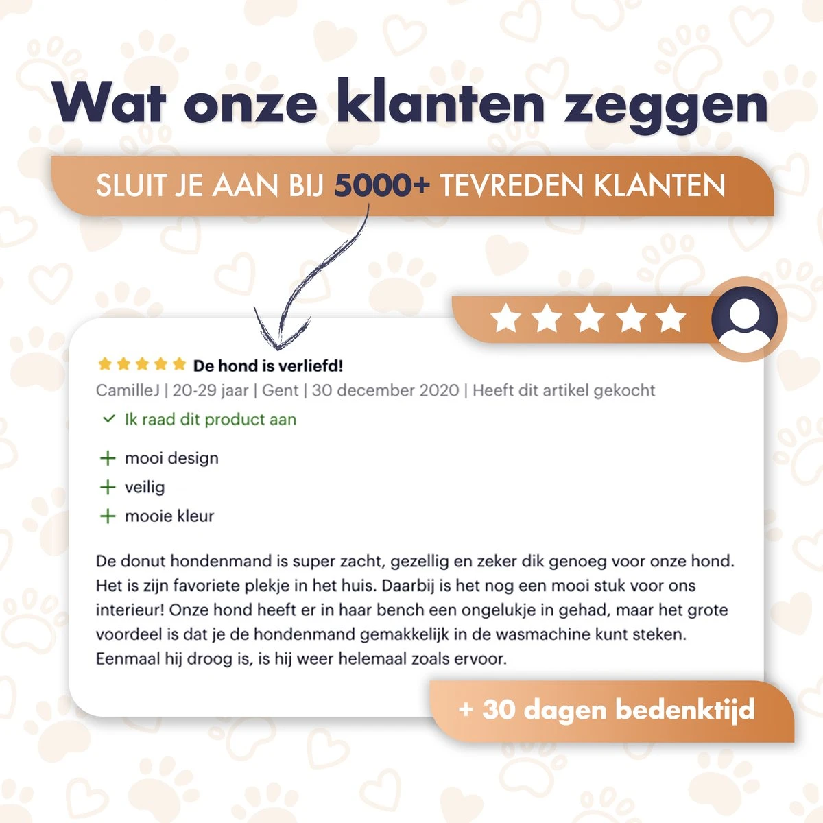 Pet Perfect Donut Hondenmand XXL - 100cm - Fluffy Hondenkussen - Hondenbed - Créme/Bruin 9 Pet Perfect Donut Hondenmand XXL - 100cm - Fluffy Hondenkussen - Hondenbed - Créme/Bruin - Afbeelding 9