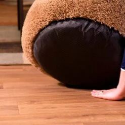 Peaceful Pooch L - Pluizig Hondenbed - 94cm Diameter - Opvouwbaar - In Verschillende Maten. Kattenbed - Wasbaar - Uitneembare Vulling - Ontspant Gewrichten En Spieren - Anti-slip Noppenbodem -Hondenbenodigdheden 1200x1200 867