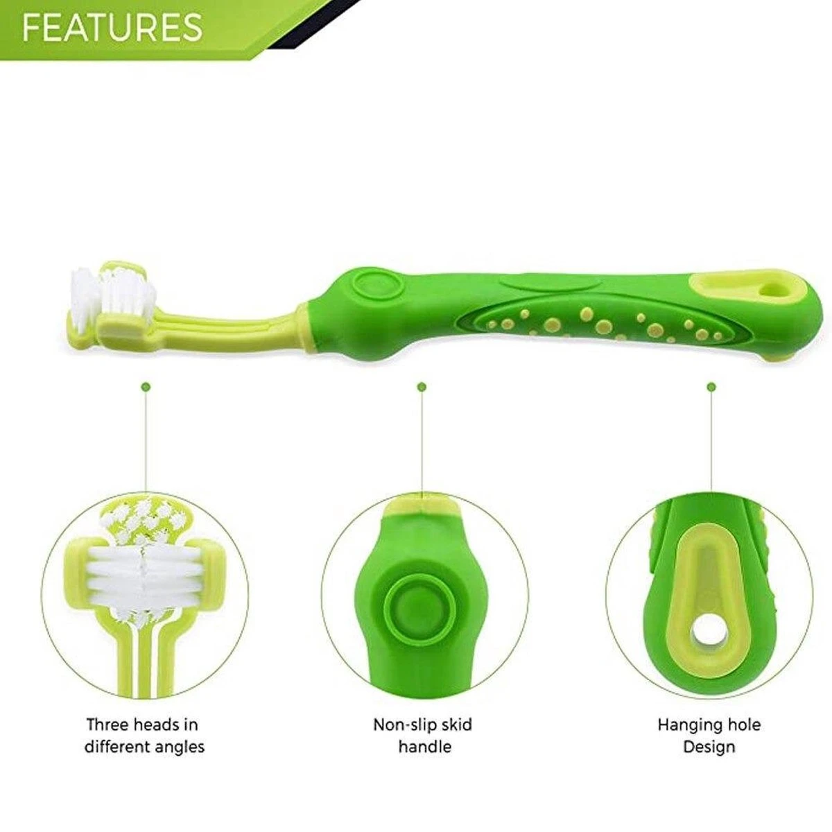 Merkloos Tandenborstel - Voor Huisdieren - Honden - 3 Zijdig - Multi-Hoek - Schoonmaken - Tanden - Slechte Adem - Tandsteen - Tandenborstel - Gezondheid - Blauw 3 Merkloos Tandenborstel - Voor Huisdieren - Honden - 3 Zijdig - Multi-Hoek - Schoonmaken - Tanden - Slechte Adem - Tandsteen - Tandenborstel - Gezondheid - Blauw - Afbeelding 3