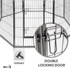MaxxPet Puppyren - Hondenbench - Hondenren- Puppyren Met 8 Kennelpanelen - Staal -80 X 100 Cm Ø 210 Cm 11 MaxxPet Puppyren - Hondenbench - Hondenren- Puppyren Met 8 Kennelpanelen - Staal -80 X 100 Cm Ø 210 Cm -Hondenbenodigdheden 1200x1200 969