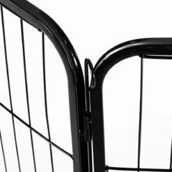 Merkloos Hondenren - Puppyren - Hondenkennel - 8 Kennelpanelen - Staal - 80 Cm Hoog - 640 Cm Omtrek - Uitbreidbaar -Hondenbenodigdheden 1200x1200 983