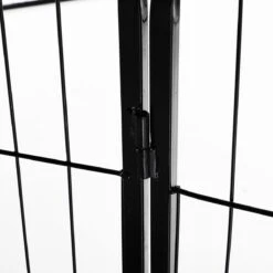 Merkloos Hondenren - Puppyren - Hondenkennel - 8 Kennelpanelen - Staal - 80 Cm Hoog - 640 Cm Omtrek - Uitbreidbaar -Hondenbenodigdheden 1200x1200 984