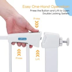 Nobleza 47B4V - Hondenhek - Metaal - H76 X L75-82 Cm - Wit -Hondenbenodigdheden 1200x1200 992