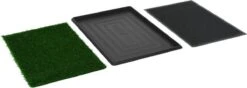 VidaXL Huisdierentoilet Met Bak En Kunstgras 76x51x3 Cm Groen -Hondenbenodigdheden 1200x429