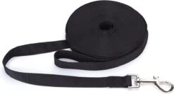 Nobleza Trainingslijn - Longeerlijn - Sleeplijn - Hondenlijn - Trainingslijn Hond - Speurlijn - 10 Meter - Zwart -Hondenbenodigdheden 1200x646