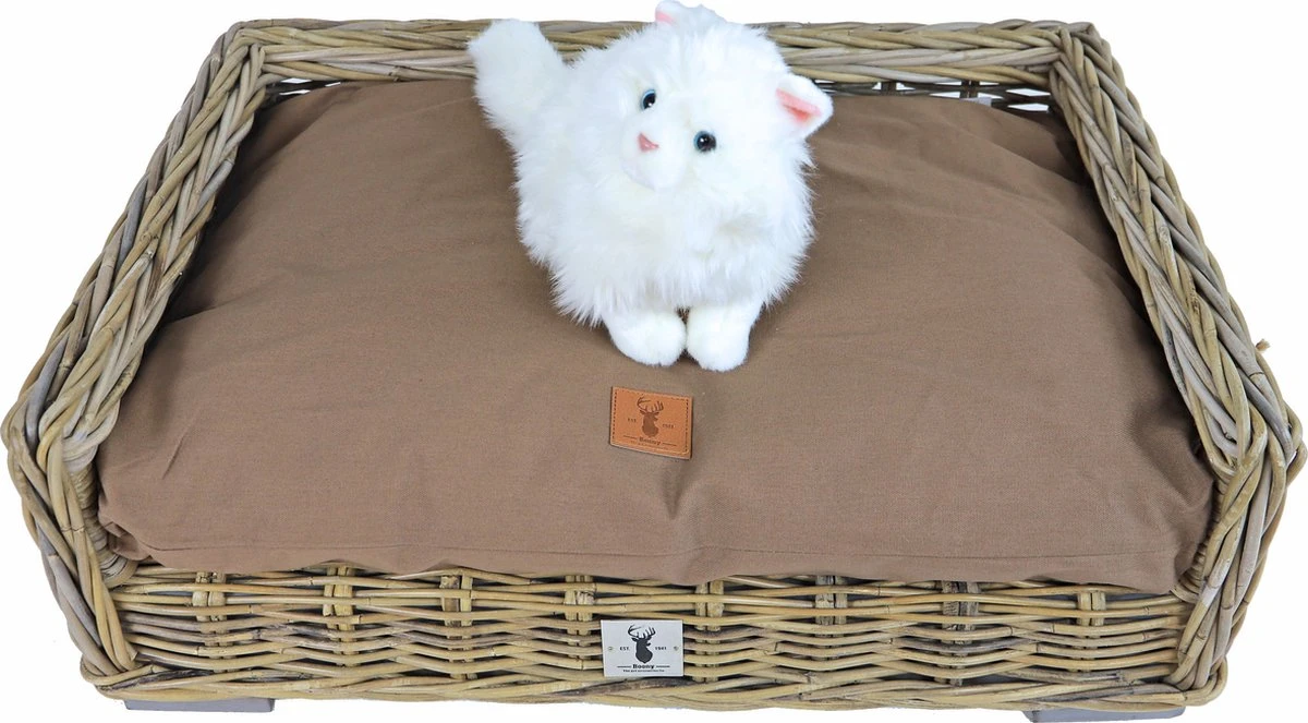 Boony Hondenkussen Est1941 70 X 50 Cm Polyester Bruin 4 Boony Hondenkussen Est1941 70 X 50 Cm Polyester Bruin - Afbeelding 4