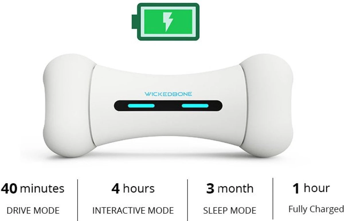 Wickedbone - Automatisch, Interactief En Intelligent Speelgoed Voor Honden - App & Bluetooth Bestuurbaar - USB Oplaadbaar 5 Wickedbone - Automatisch, Interactief En Intelligent Speelgoed Voor Honden - App & Bluetooth Bestuurbaar - USB Oplaadbaar - Afbeelding 5