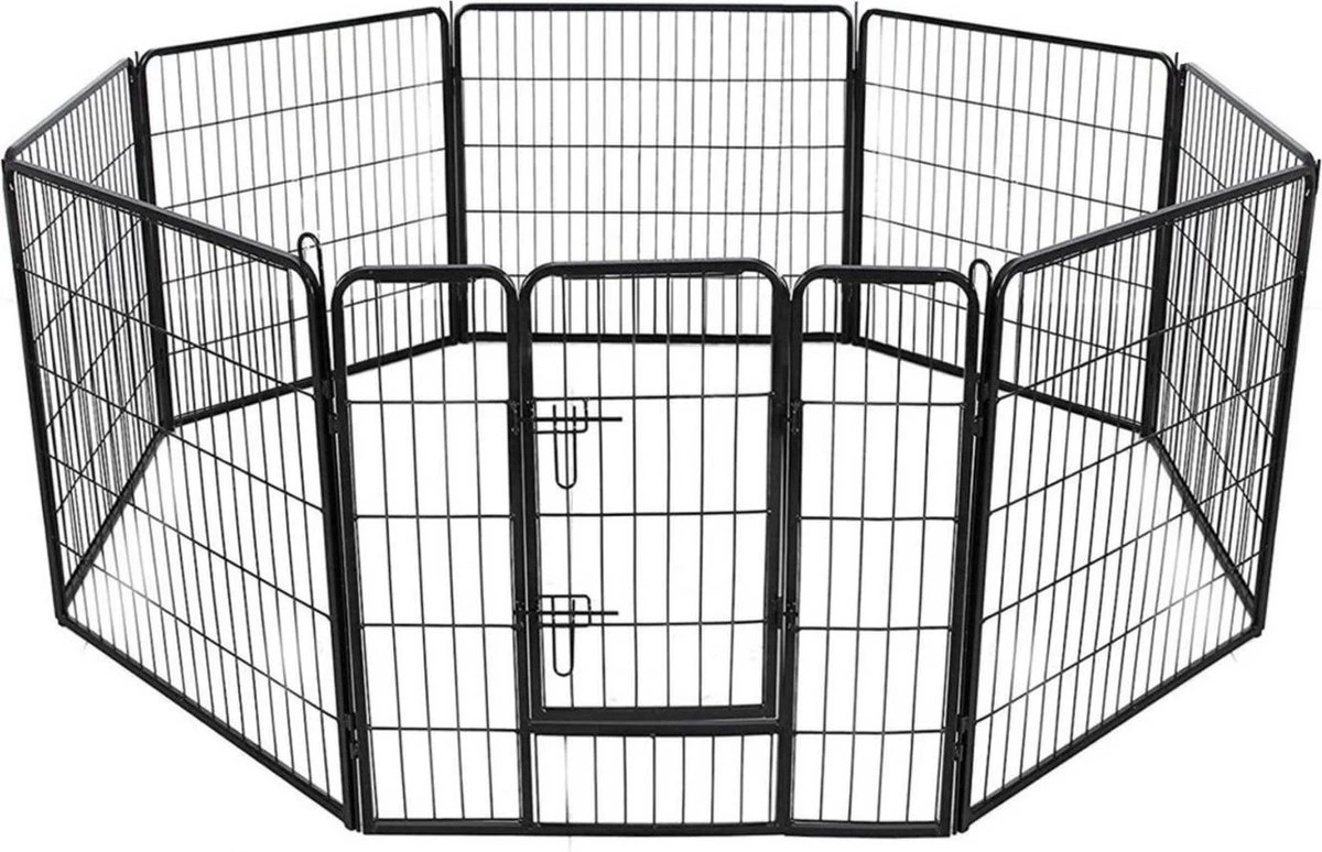 Merkloos Topmast Premium Puppyren - 80 Cm Hoog - 640 Cm Omtrek - Hondenren - Hondenhok - Antraciet 1 Merkloos Topmast Premium Puppyren - 80 Cm Hoog - 640 Cm Omtrek - Hondenren - Hondenhok - Antraciet