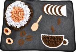 Adori Snackmat Coffee Multi-Color - Hondenspeelgoed - 70x50 Cm -Hondenbenodigdheden 1200x818