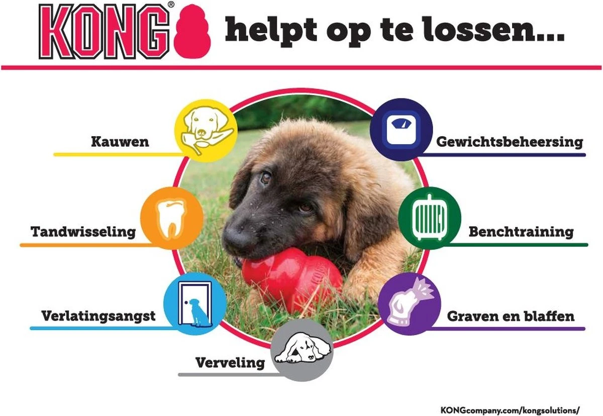 Kong Kauwbot - Hondenspeelgoed - Rood - L 3 Kong Kauwbot - Hondenspeelgoed - Rood - L - Afbeelding 3