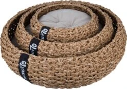 District 70 COCOON - Luxe Hondenmand Van Duurzaam Hoogwaardig Riet Met Zacht Kussen - Maten S/M/L - Large -Hondenbenodigdheden 1200x842 1