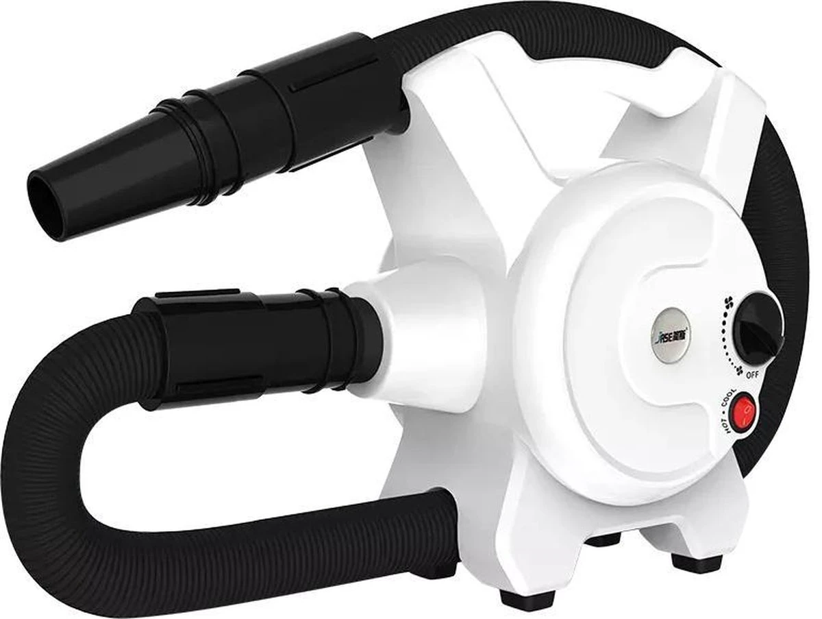 Hondenfohn - Waterblazer Met Draaiknop - 2400W Vermogen Met Warme En Koude Stand - Wit 1 Hondenfohn - Waterblazer Met Draaiknop - 2400W Vermogen Met Warme En Koude Stand - Wit