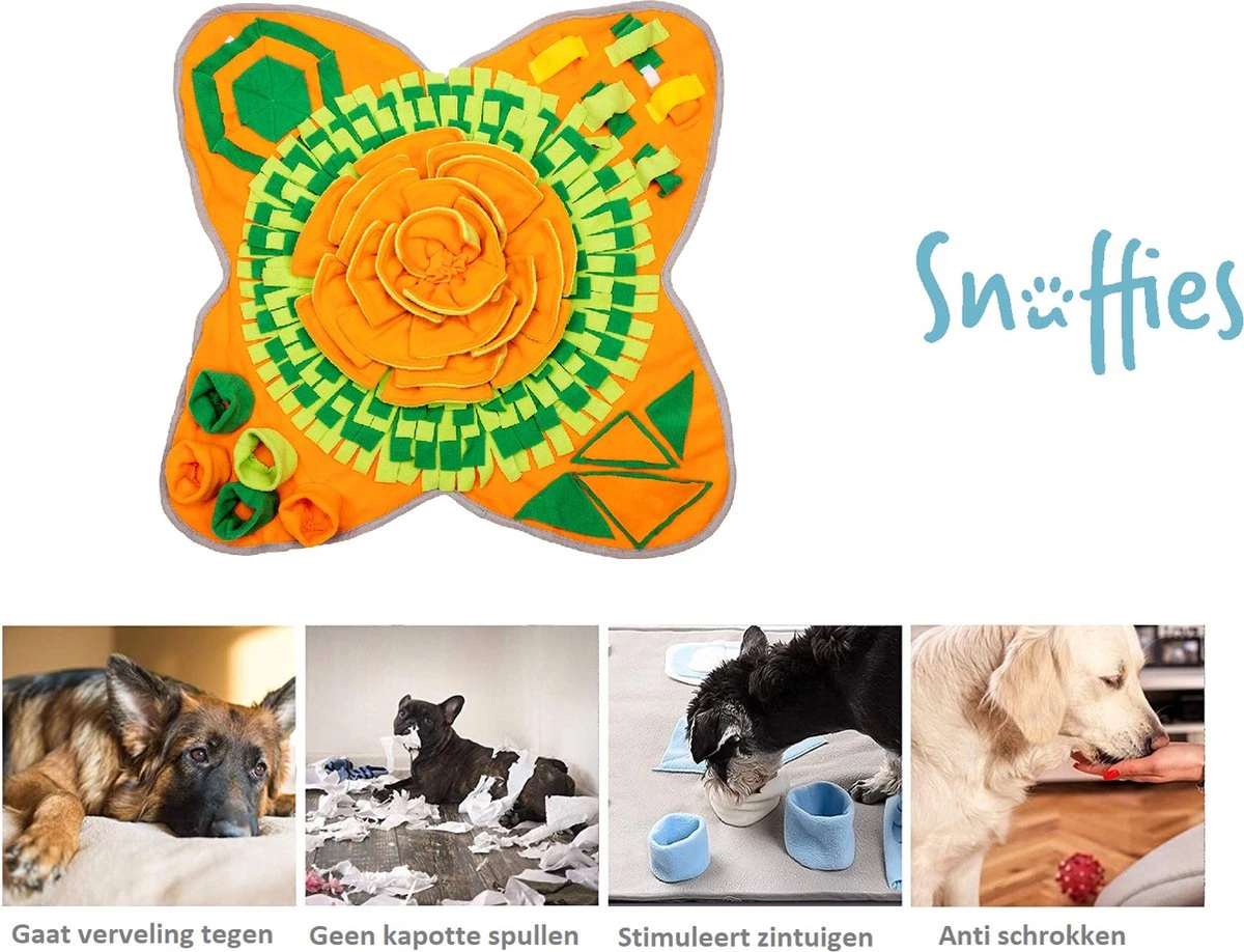 SNUFFIES® Snuffelmat Belle 60x50cm – Snuffelmat – Snuffelmatten - Honden Speelgoed - Honden Speelgoed Intelligentie - Snuffelmat Hond - Snuffelmatten – Hersenwerk – Honden Speeltjes – Puppy - Puppy Speelgoed - Honden Denkspelletjes 8 SNUFFIES® Snuffelmat Belle 60x50cm – Snuffelmat – Snuffelmatten - Honden Speelgoed - Honden Speelgoed Intelligentie - Snuffelmat Hond - Snuffelmatten – Hersenwerk – Honden Speeltjes – Puppy - Puppy Speelgoed - Honden Denkspelletjes - Afbeelding 8