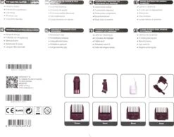 Nobleza Dieren Tondeuse Set - 4 Opzetkammen - Draadloos - Voor Huisdieren Katten & Honden -Hondenbenodigdheden 1200x943