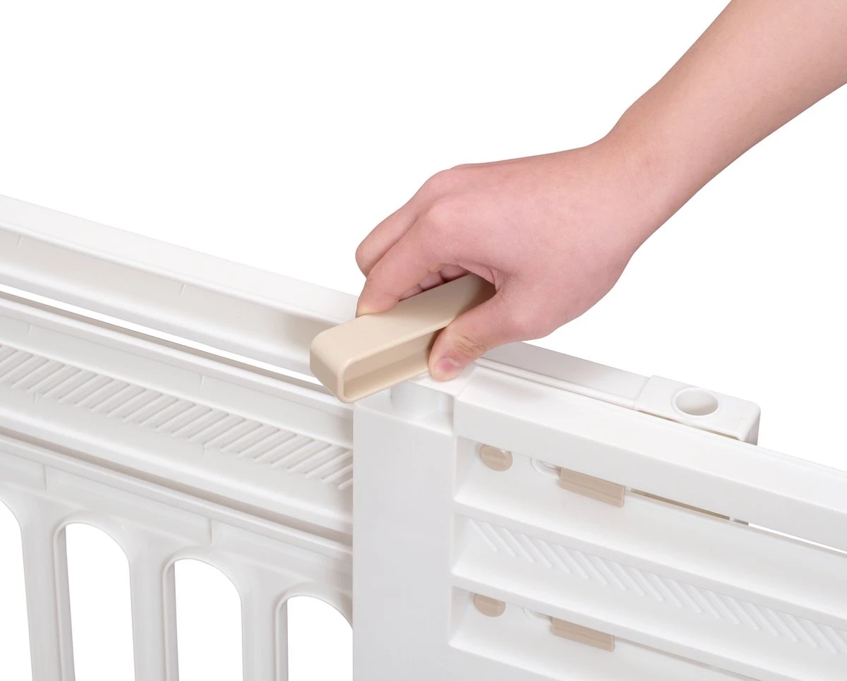 Iris Ohyama Huisdier Bariere PBR-600 - Kunststof - Wit/Beige - Uitschuifbaar 3 Iris Ohyama Huisdier Bariere PBR-600 - Kunststof - Wit/Beige - Uitschuifbaar - Afbeelding 3