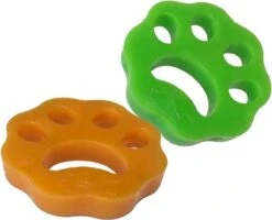 Merkloos Huisdierhaar Verwijderaar – Haarverwijderaar Voor Huisdieren- Pluizenverwijderaar - Furzapper - Kattenhaar Verwijderaar - Voor In De Wasmachine En Droger - 2 Stuks In 1 Verpakking - Kleur: Groen & Oranje -Hondenbenodigdheden 1200x973