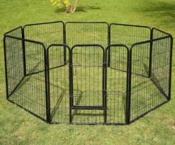 Topmast Premium Puppyren - Zwart - Hondenren - Opvouwbaar - 80 Cm Hoog - Binnen - Voor Puppy's En Honden -Hondenbenodigdheden 1200x995 9