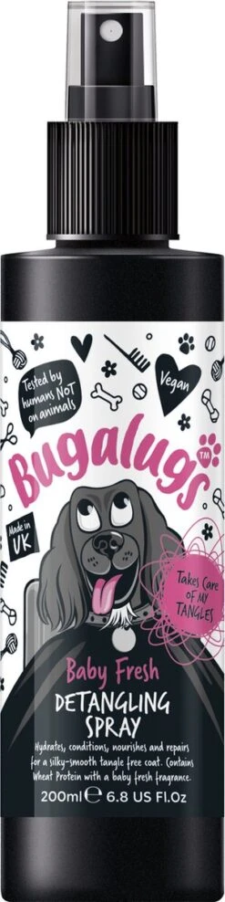 Bugalugs - Vachtverzorging Hond - Baby Fresh Gift Set - Hondenshampoo - Hondenparfum - Anti-klit Spray - 650 Ml - Kerstcadeau -Hondenbenodigdheden 300x1200