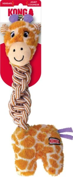 KONG Knots Twists – Hondenspeelgoed Met Touw – Kauwspeeltje – Flostouw – Exta Sterk – Met Pieper - Md/Lg -Hondenbenodigdheden 500x1200 1