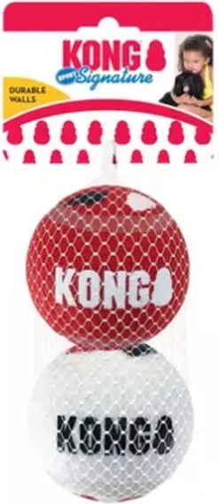 KONG Signature Speelballen S - Steviger Dan Tennisballen - Niet Schurend Materiaal - Speelbal Voor Honden - 3 Stuks -Hondenbenodigdheden 523x1200