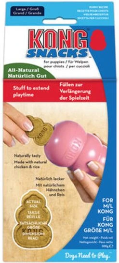 Kong Stuff 'N Snacks Puppy Hondensnack - Kip&Rijst - L -Hondenbenodigdheden 546x1200 1