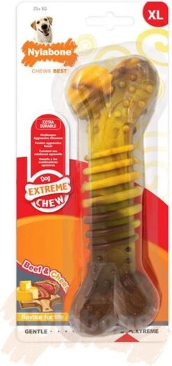 Nylabone Extreme Kauwbot Textuur Met Rund- En Kaassmaak -Hondenbenodigdheden 566x1200 1