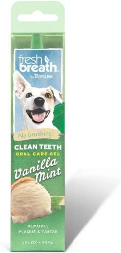 Tropiclean Fresh Breath Clean Teeth Oral Care Gel - Gebitsverzorging - Mint 59 Ml -Hondenbenodigdheden 576x1200