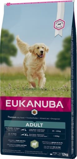 Eukanuba Dog Adult Large Breed Lam/Rice - 12 KG -Hondenbenodigdheden 580x1200