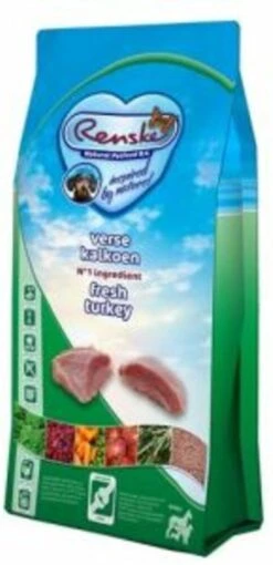 Renske Super Premium Senior Kalkoen Graanvrij 12 KG -Hondenbenodigdheden 581x1200