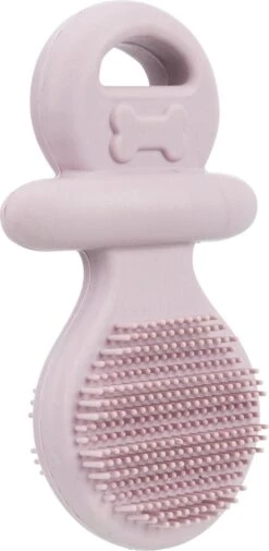 Merkloos Fopspeen Natuurrubber Paars 9 Cm ( Honden Bijtring Puppy ) -Hondenbenodigdheden 587x1200